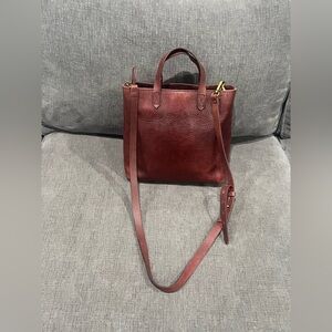 Madewell Zip Top Transport Crossbody Leather Small